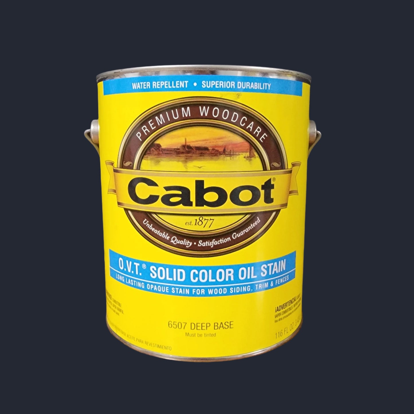 Cabot O.V.T. Solid color oil stain gallon size(Deep base)