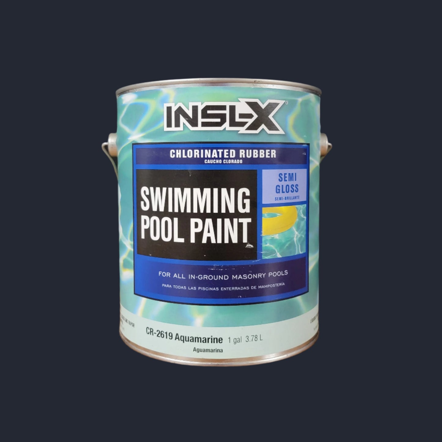 INSL-X Swimming Pool Paint, Chlorinated Rubber, Aquamarine