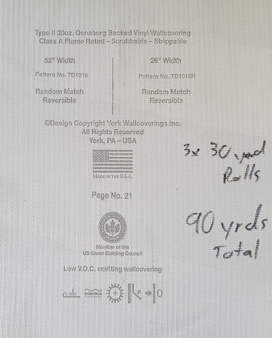 Well Suited, By York Wall Coverings (90 total yards)