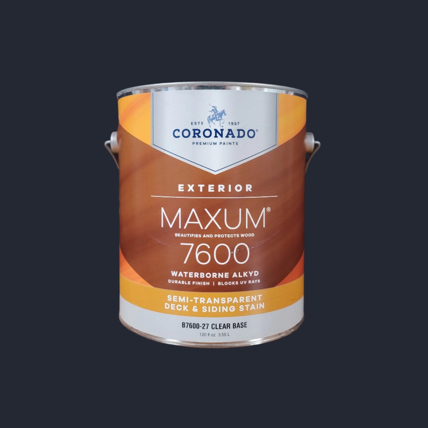 MAXUM Simi-Transparent deck and siding stain 7600 clear base (for darker colors)