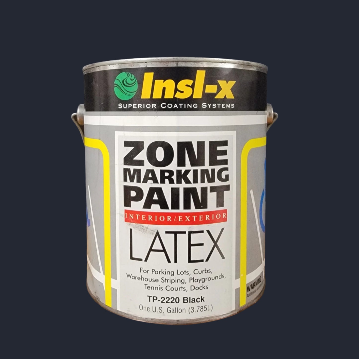INSL-X, Acrylic Latex Traffic Paint, 1 Gallon, Black