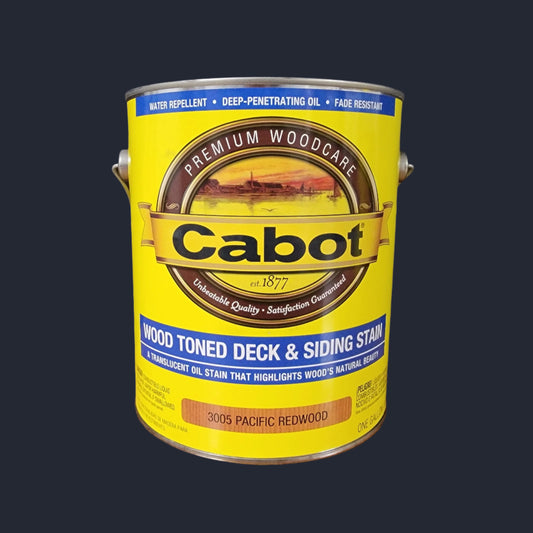 Cabot wood toned deck and siding stain Gallon size (Pacific Redwood)
