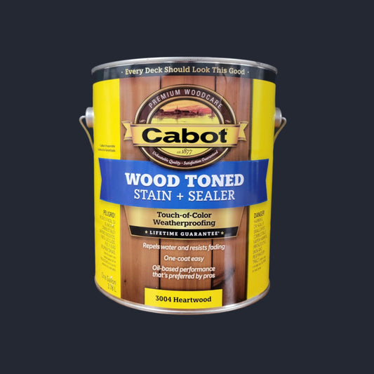 Cabot wood toned deck and siding stain Gallon size (Heartwood)