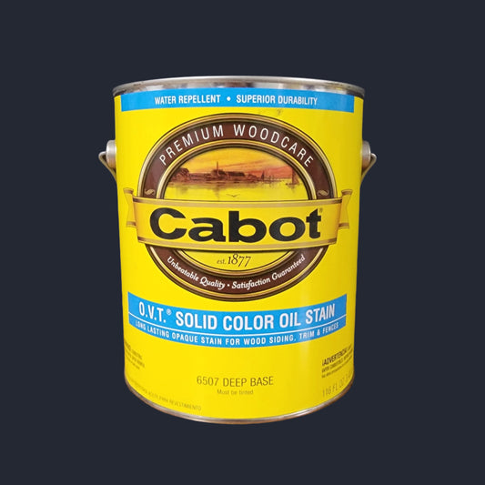 Cabot O.V.T. Solid color oil stain gallon size(Deep base)