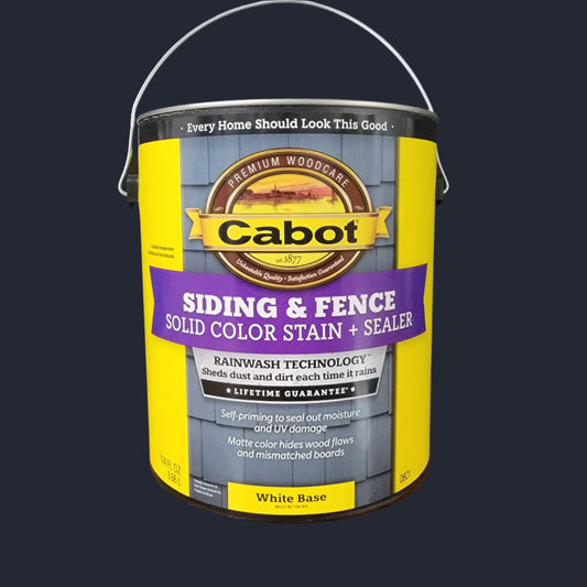 Cabot, Solid Color Acrylic Siding Stain (white base)