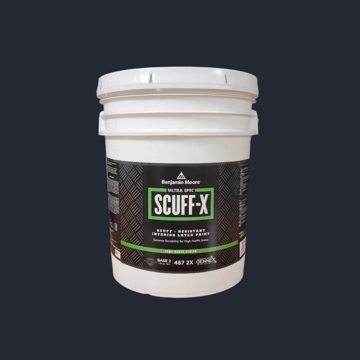 Benjamin Moore Scuff-X Semi-Gloss Base 2 Interior Latex Wall Paint 5 gal