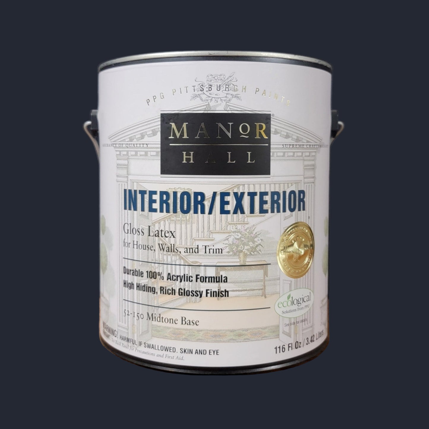 MANOR HALL® Interior Latex Semi Gloss [Ideal for applications such as door and trim]
