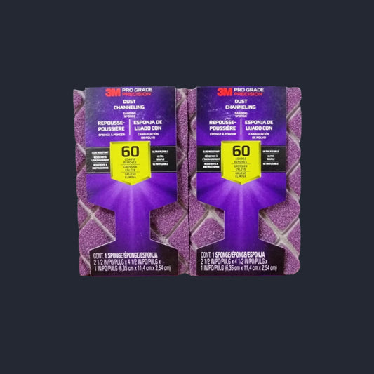 3M Prograde Precision Dust Channeling Sanding Sponges 60 Grit